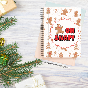 Gingerbread Recipe Books - Gingerbread-theme Book, Digital Recipe Book, Christmas Recipe Book, Christmas Recipes, Christmas Recipe BInder - PDF