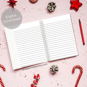 Peppermint Theme, Candy Cane Theme, Christmas Journal, Christmas Recipe Book, Christmas Planner, Christma Binder - PDF