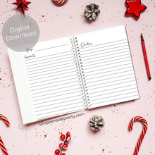 Load image into Gallery viewer, Gingerbread Recipe Books - Gingerbread-theme Book, Digital Recipe Book, Christmas Recipe Book, Christmas Recipes, Christmas Recipe BInder - PDF