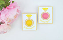 Load image into Gallery viewer, Bridal Shower EOS Lip Balm Cards in Yellow - PDF