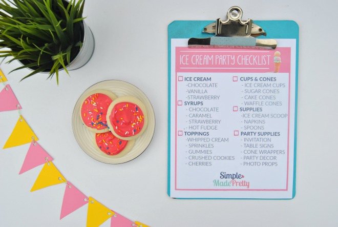 Ice Cream Printable Party Package