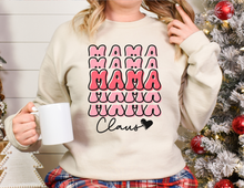 Load image into Gallery viewer, Mama Claus Sweatshirt | Mama Sweatshirt | Christmas Shirt | Christmas Sweatshirt | Trendy Christmas Sweatshirt | Family Christmas Shirts