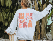 Load image into Gallery viewer, In My Crafting Era Sweatshirt | Front and Back Sweatshirt | Front Pocket Design Sweatshirt | Sweatshirt | Crewneck Sweatshirt