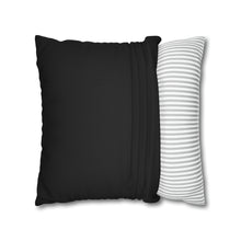 Load image into Gallery viewer, Halloween Skeleton Sign Language Pillow Cover | Spun Polyester Square Pillow Case | Cover Only