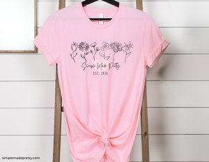 Simple Made Pretty Shirt | Trendy Short Sleeve T-Shirt | SMP Tee | Cute Women's Tee | Woman's Shirt | Simple Made Pretty Est 2016 T-Shirt | Tees