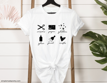 Load image into Gallery viewer, Craft Supplies Shirt | Trendy Short Sleeve T-Shirt | Tee | Cute Women&#39;s Tee | Woman&#39;s Shirt | T-Shirt | Tees
