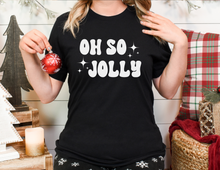 Load image into Gallery viewer, Oh So Jolly Christmas Shirt | Trendy Short Sleeve T-Shirt | Christmas Tee | Cute Women&#39;s Tee | Woman&#39;s Christmas Shirt | T-Shirt | Tees