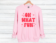 Load image into Gallery viewer, Oh What Fun Sweatshirt | Jingle Sweatshirt | Christmas Shirt | Christmas Shirt | Trendy Christmas Sweatshirt | Cute Christmas Sweatshirt