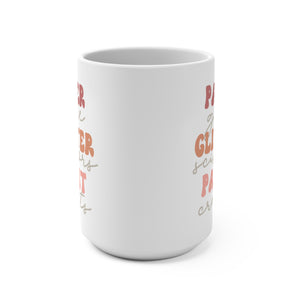 Paper Glitter Glue Mug | 15oz Mug | Craft Life Mug | Craft Mug | I Love Crafts Mug