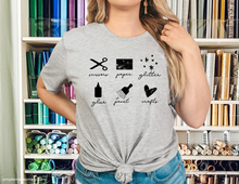 Load image into Gallery viewer, Craft Supplies Shirt | Trendy Short Sleeve T-Shirt | Tee | Cute Women&#39;s Tee | Woman&#39;s Shirt | T-Shirt | Tees