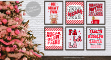 Load image into Gallery viewer, Oh What Fun Christmas Wall Art Printables - Cute Christmas, Christmas Printables Cute, Oh What Fun Wall Decor, Christmas Signs - PDF