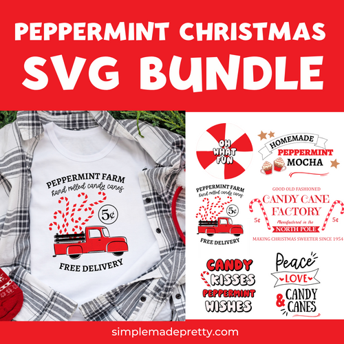 Candy Cane SVG - Peppermint Svg, Peppermint Candy Svg, Peppermint Cricut cut files - SVG & PNG