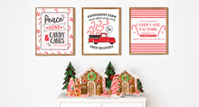 Load image into Gallery viewer, Candy Cane Wall Art Printables - Peppermint Mocha, Peppermint Candy Printables, Peppermint Decor, PEPPERMINT LANE - PDF
