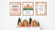 Load image into Gallery viewer, Gingerbread Wall Art Printables - Gingerbread Party, Gingerbread Houses, Gingerbread Decor, GINGERBREAD LANE - PDF