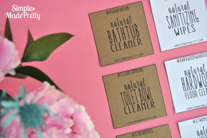 DIY Cleaning Products Cheat Sheets - PDF
