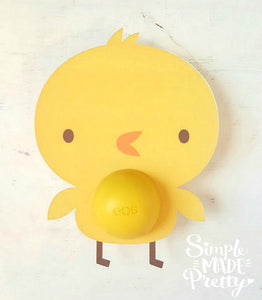 Baby Chick Easter EOS Lip Balm Card - PDF