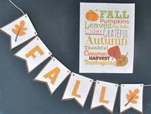 Load image into Gallery viewer, Fall Bunting &amp; Subway Art - PDF