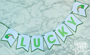 St. Patrick's Day Lucky Banner - PDF