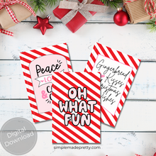 Load image into Gallery viewer, Peppermint Theme, Candy Cane Theme, Christmas Journal, Christmas Recipe Book, Christmas Planner, Christma Binder - PDF