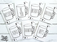 Load image into Gallery viewer, Rae Dunn Mug Inspired Farmhouse Printable Greeting Cards (25 Total Cards)- PDF