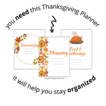 Load image into Gallery viewer, Thanksgiving Binder - Thanksgiving Planning, Thanksgiving Planner, Thanksgiving Journal