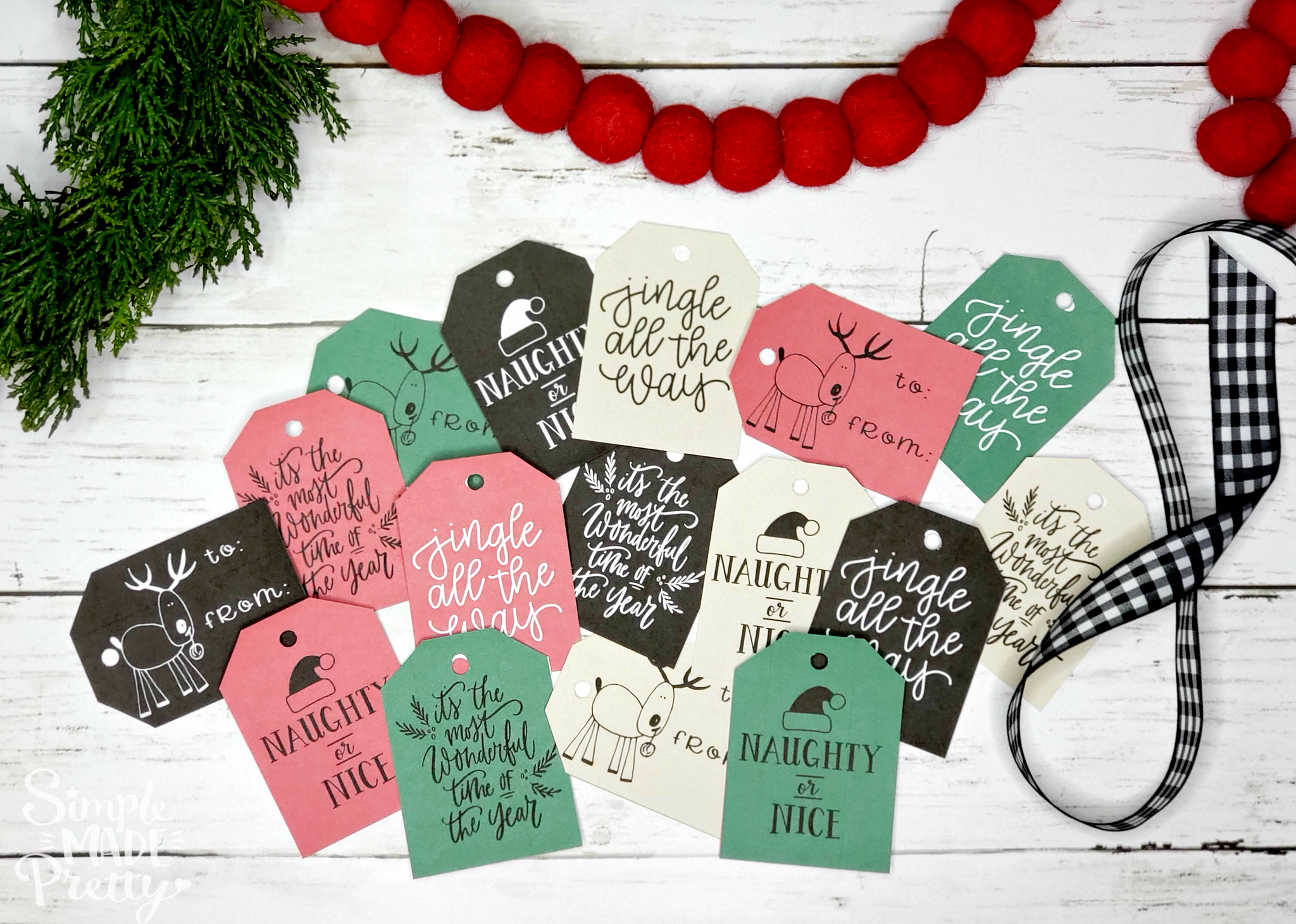 The BIG Bundle of Printable Christmas Gift Tags with 150+