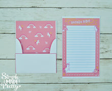 Load image into Gallery viewer, Unicorn Stationery Set - Printable PDF