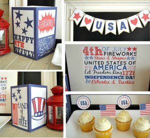 July 4th Independence Day Printables - PDF