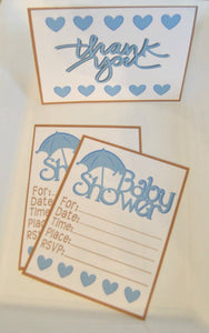 Baby Shower Party Package in Blue - PDF