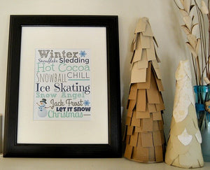 Winter Home Decor Printables - PDF