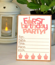Load image into Gallery viewer, Baby&#39;s First Birthday Party Package in Pink - PDF