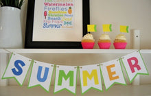 Load image into Gallery viewer, Summer Printable Bunting &amp; Subway Art - PDF