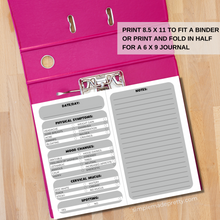 Load image into Gallery viewer, Period Journal, Period Binder, Period Notebook, First Period, Girl&#39;s First Period Journal, First Period Notebook, First Period Kit - PDF